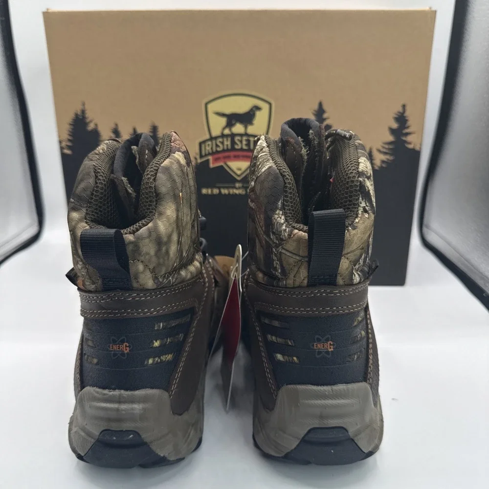 Irish Setter Boots Womens US 7.5 Brown Camo Vaprtrek Waterproof Hunting Outdoors